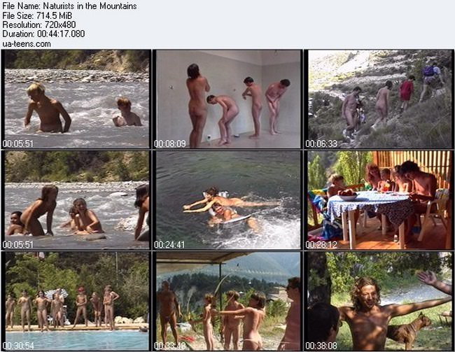 Naturists in the mountains - Nude nudist rest video [純粋なヌーディズム]