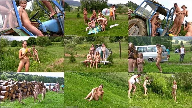 Grassy outdoor fitness - Video about nudists [純粋なヌーディズム]