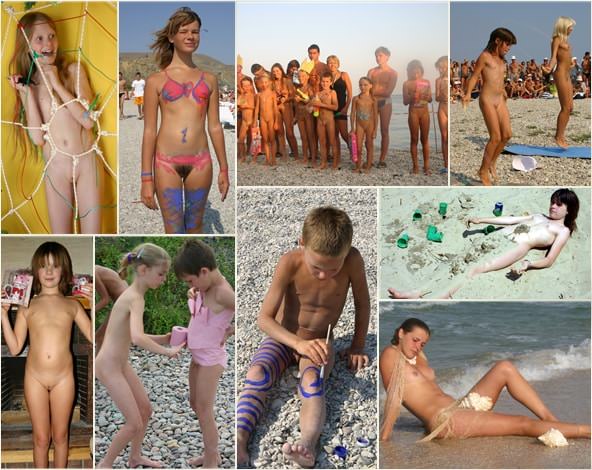 Beautiful photo gallery about nudism PureNudism Young child gets painted [純粋なヌーディズム]