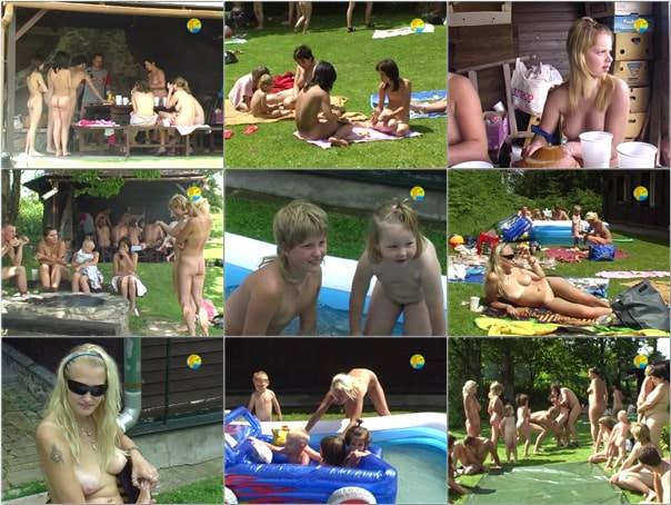 Family nudism in Europe video - Cottage picnic [純粋なヌーディズム]